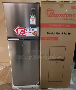 Ramtons 138L Double Door Refrigerator - Brand New