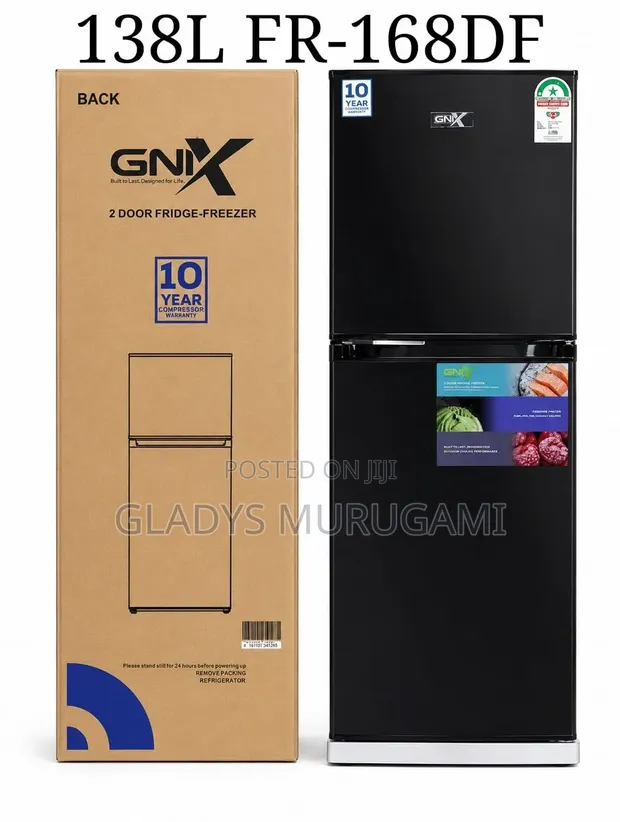 Brand New GNIX FR-168DF 138 Litres Double Door Refrigerator - 1