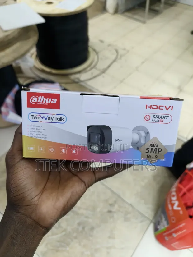 Dahua 5MP Outdoor Bullet CCTV with 20m IR Night Vision & Audio - 1