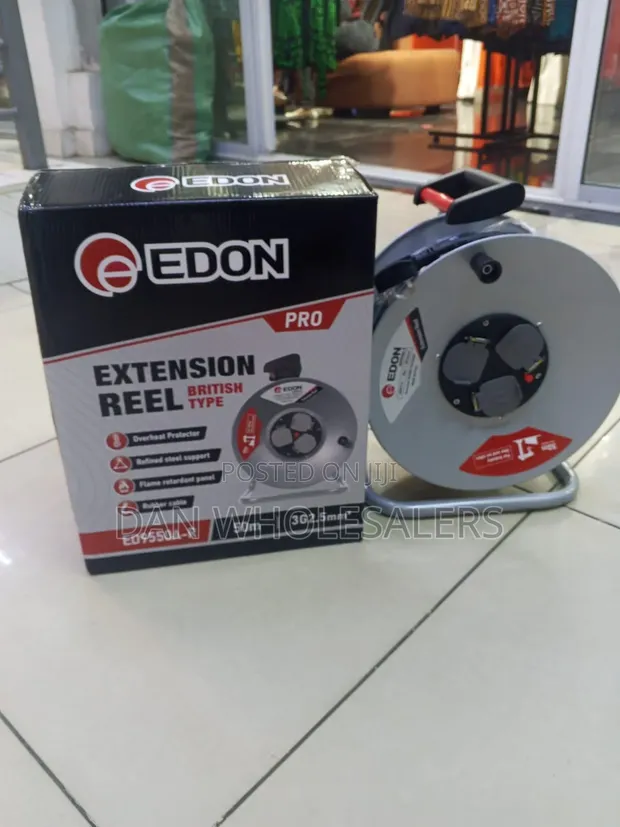 EDON Heavy Duty Extension Reel 50m na Overheat Protector - 1