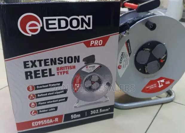 EDON Pro 50M Extension Reel Cable - Heavy Duty - 1