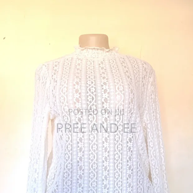 Women's Long Sleeve Lace Top - 1