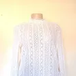 Women's Long Sleeve Lace Top - 1