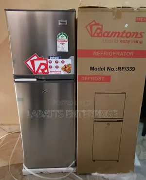 Ramtons 138L Double Door Fridge - Brand New