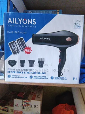 AILYONS P2 Professional Hair Blow Dryer with Styling Attachments