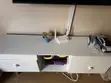 White TV Stand with Drawers - 5