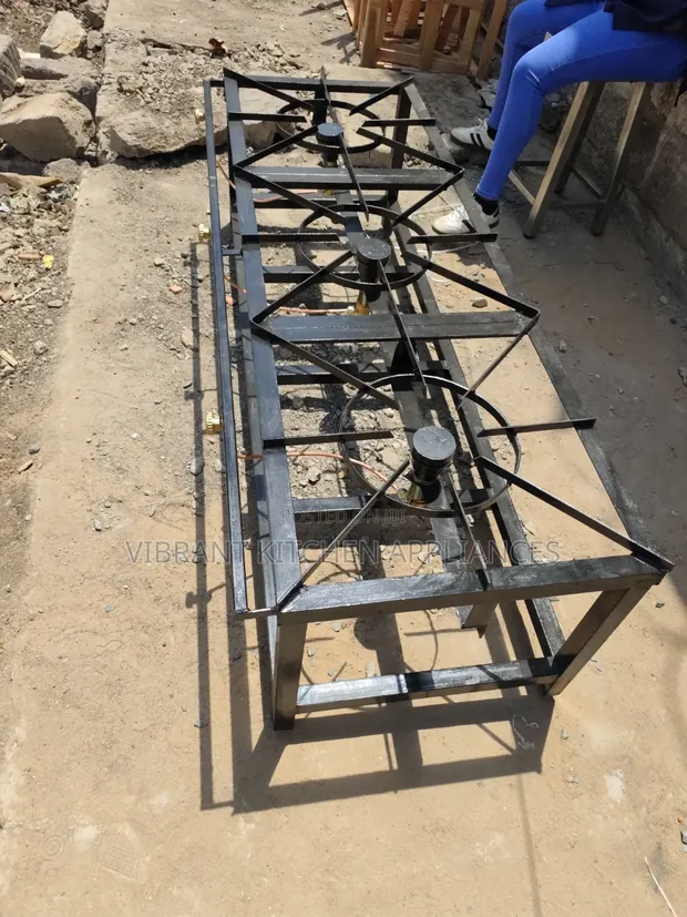 Three Burner Mild Steel Commercial Cooker - 1