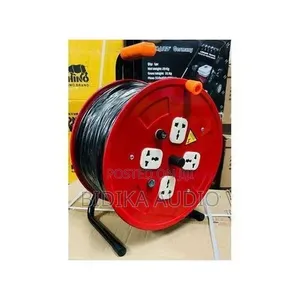 Heavy-Duty 50m Extension Cable Reel - 2.5mm² Wire, 4 Sockets