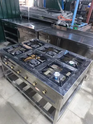 Brand New Stainless Steel 6-Burner Commercial Gas Stove