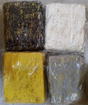4 Vipande vya Pazia za Marble Velvet