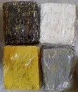 4 Vipande vya Pazia za Marble Velvet - 1