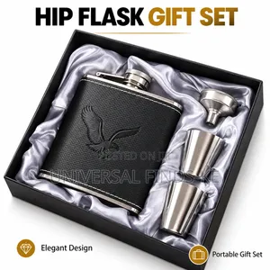 Stainless Steel Portable Hip Flask with Screw Cap
