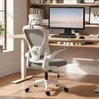 Ergonomic Swivel Office Chair - Adjustable Desk Seat - 5