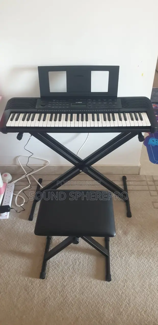 Yamaha PSR-E283 Electronic Keyboard, Stand & Bench - 1