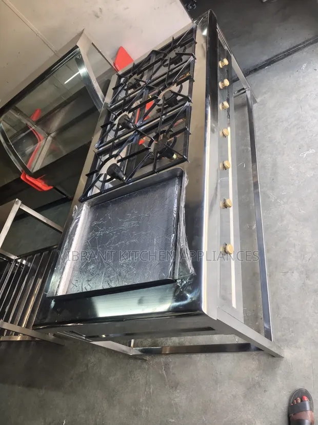 Jiko la Gesi la Biashara la Nje 6 na Griddle - 1