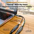 Type-C to Dual Type-C Adapter - 100W PD Fast Charging & Hi-Fi Audio - 4