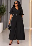 Belted Jumpsuit (Sizes 42-48) - 3