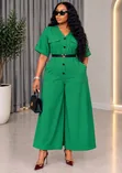 Belted Jumpsuit (Sizes 42-48) - 4