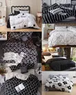 Seti ya Kifuniko cha Duvet cha Nordic cha Kifahari cha Pamba Microfiber - 1