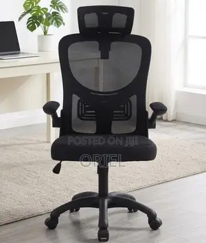 Kiti cha Ofisi chenye Mikono Inayopinda - Ergonomic, Kinachoweza Kurekebishwa, Hukiokoa Nafasi