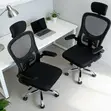 Ergonomic Flip Arms Office Chair - Adjustable, Space-Saving - 2