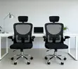 Ergonomic Flip Arms Office Chair - Adjustable, Space-Saving - 3