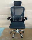 Ergonomic Flip Arms Office Chair - Adjustable, Space-Saving - 4