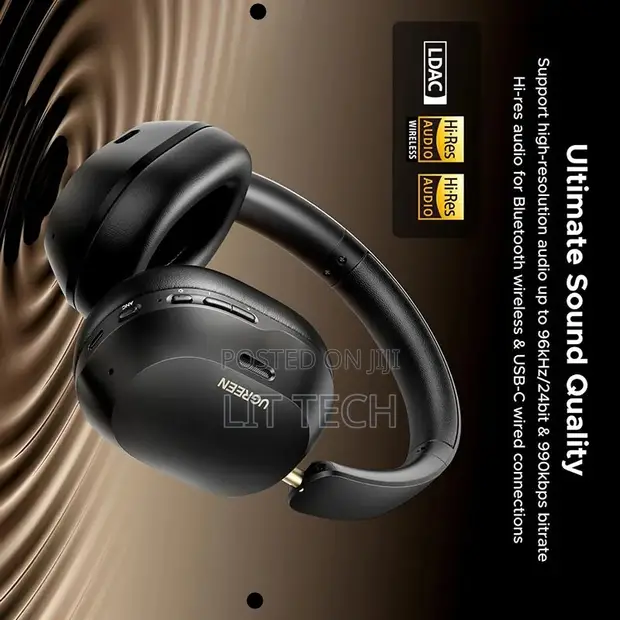 UGREEN HiTune Max5c Headphones za Over-Ear Wireless Nyeusi - 1