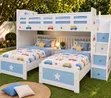 Custom Triple Decker Bunk Beds with Storage - 3