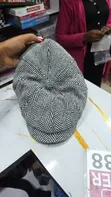 Grey Striped Kangol Hats - 2