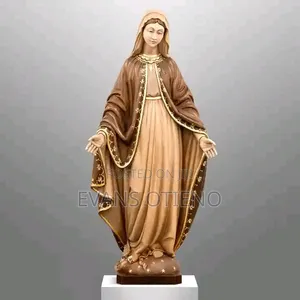 Virgin Mary Wood Sculpture