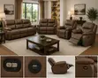 7-Seater Rocking Recliner Sofa Set - 1