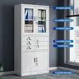 Office Cabinet: Double Metallic Storage Cabinet with Safe - 4