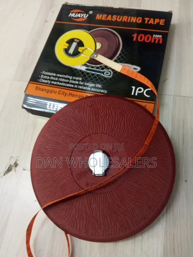 100m Fiberglass Measuring Tape 330ft Survey Tape - 1