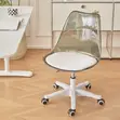 Clear Swivel Recliner Dining Chairs - 4