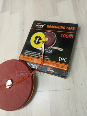 100m Heavy Duty Fiber Measuring Tape kwa Construction & Survey