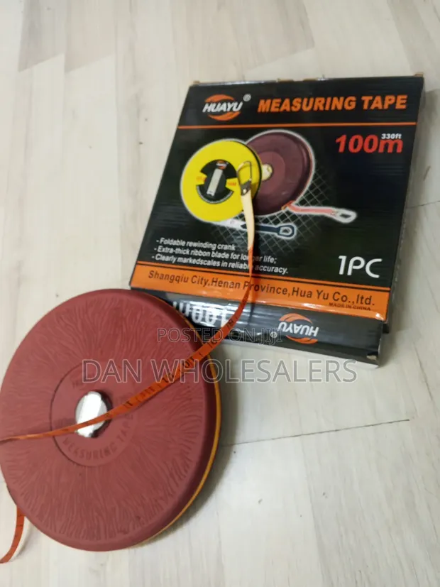 100m Long Measuring Tape - Thick Ribbon, Accurate Scale - 1