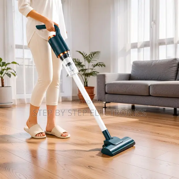 Rechargeable Cordless Vacuum Cleaner - Powerful Motor, Low Noise - 1