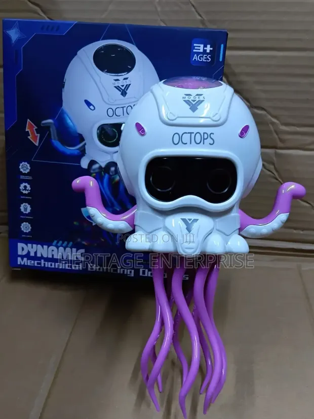 Kids Dancing Octopus Toy with Light & Music - 1