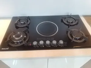 Bolesi Hob 4 Gas Burners + 1 Infrared Electric, Gas Sensor, Wok Burner