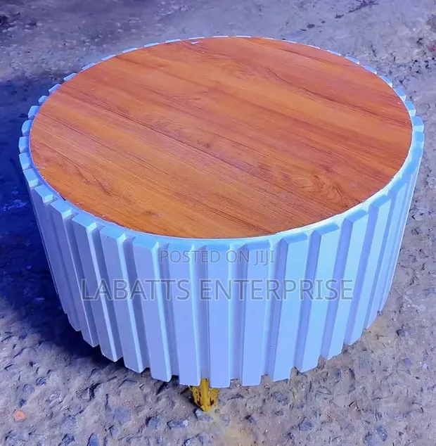 Modern Executive Round Coffee Table - Brand New - 1