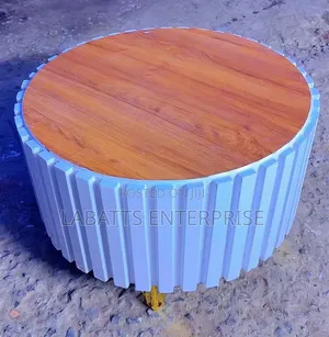Modern Executive Round Coffee Table - Brand New