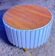 Modern Executive Round Coffee Table - Brand New - 1