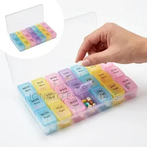 Kisanduku cha Kidhibiti Vidonge cha Siku 7 (Mara 3 Kila Siku)