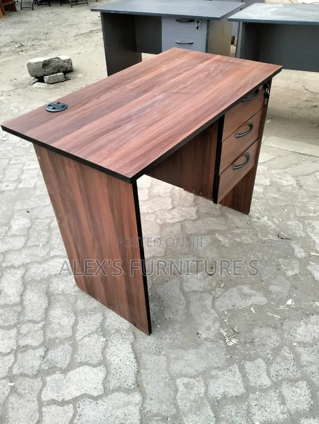 Boss Office Products Dark Walnut Office Desk - 1
