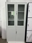 Half Glass Cabinet with Adjustable Shelves - 1
