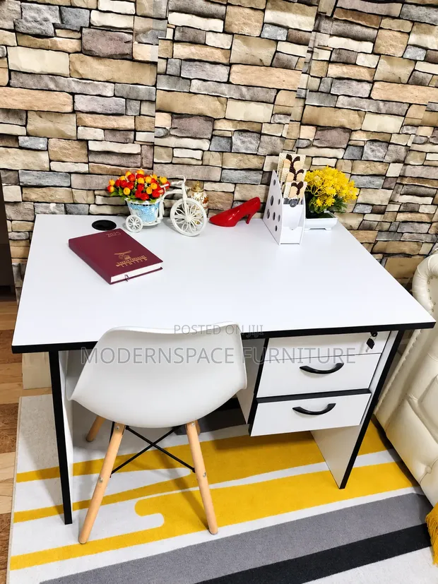 White Office Desk Chair - 1
