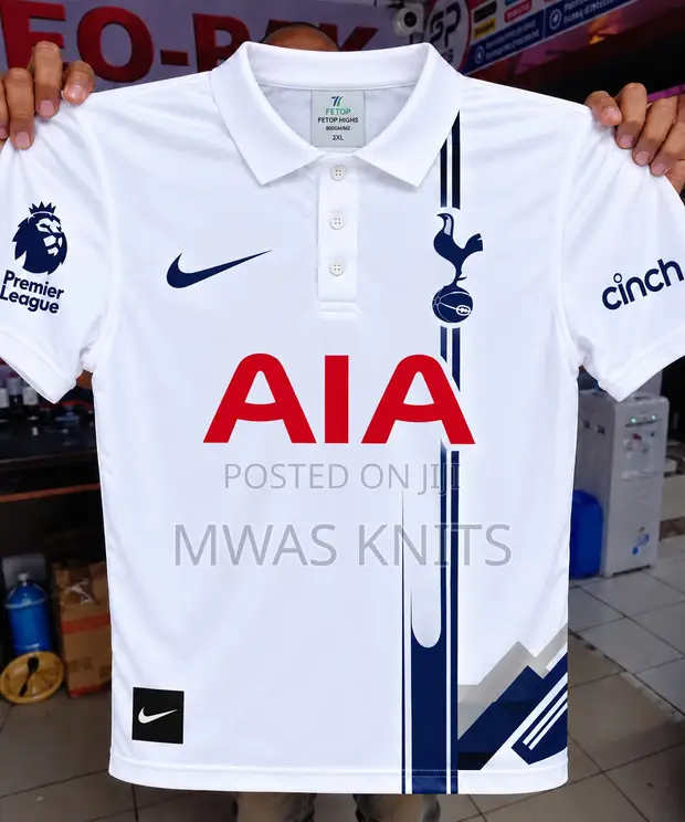 Tottenham Hotspur White Polo Shirt - Quality Football Jersey - 1