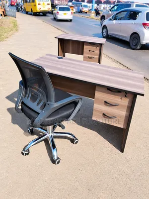 Boss Office Products Office Study Desk and Mesh Chair Set