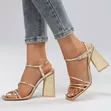 Strappy Block Heel Sandals - 1